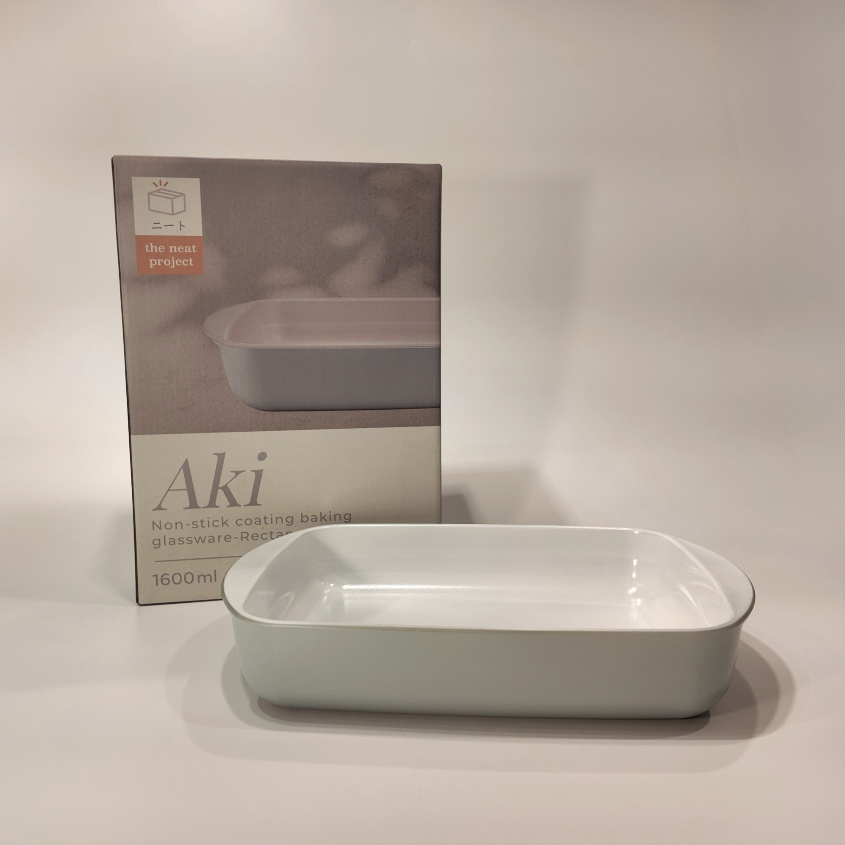 Aki Rectangular Non-stick Coating Baking Glassware
