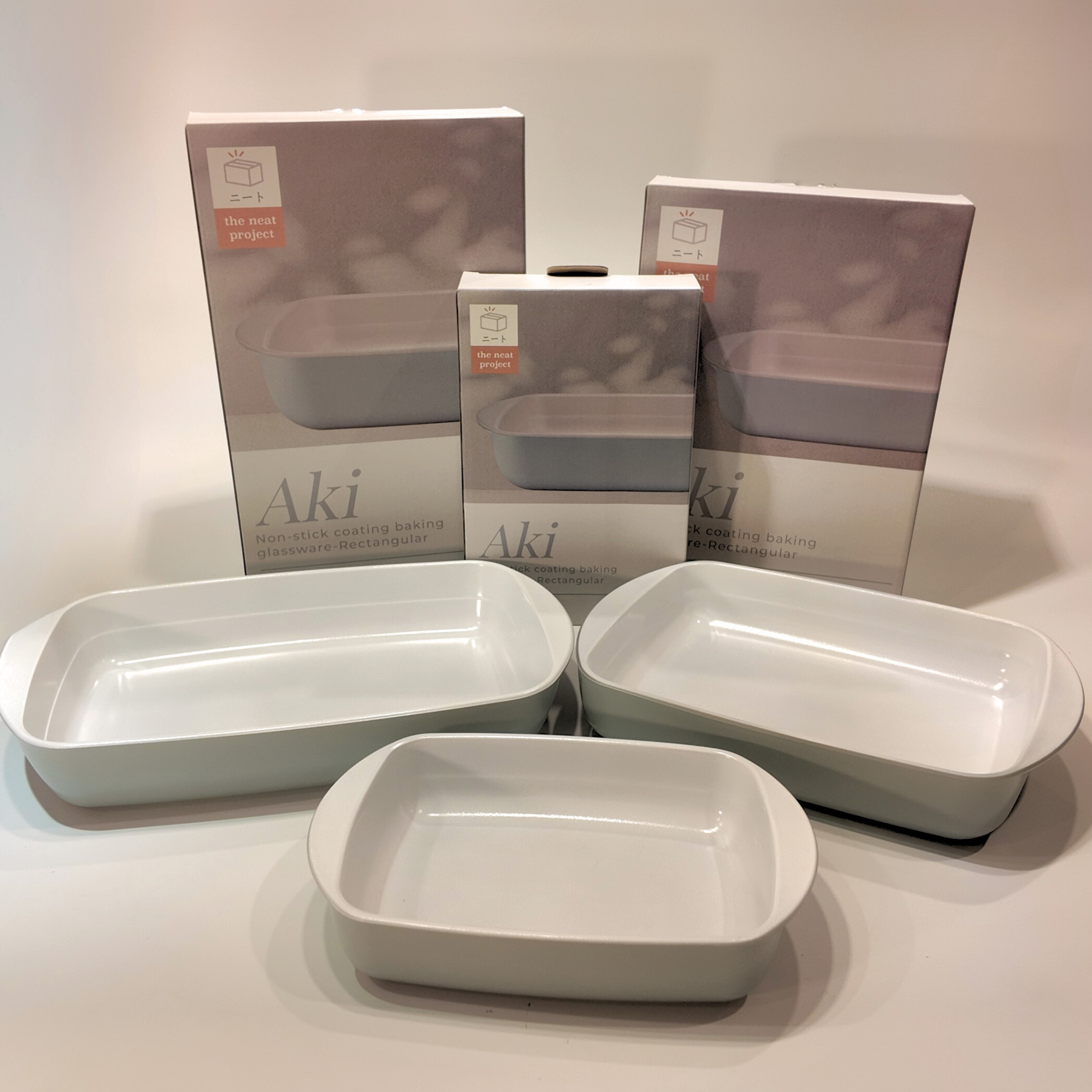 Aki Rectangular Non-stick Coating Baking Glassware