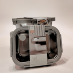 Ani Stainless Steel Rectangle container with Glass with vent Lids