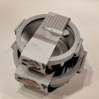 Ani Stainless Steel Round container with Glass with vent Lids