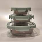 Aniko Rectangular Vented Glass Lid Container