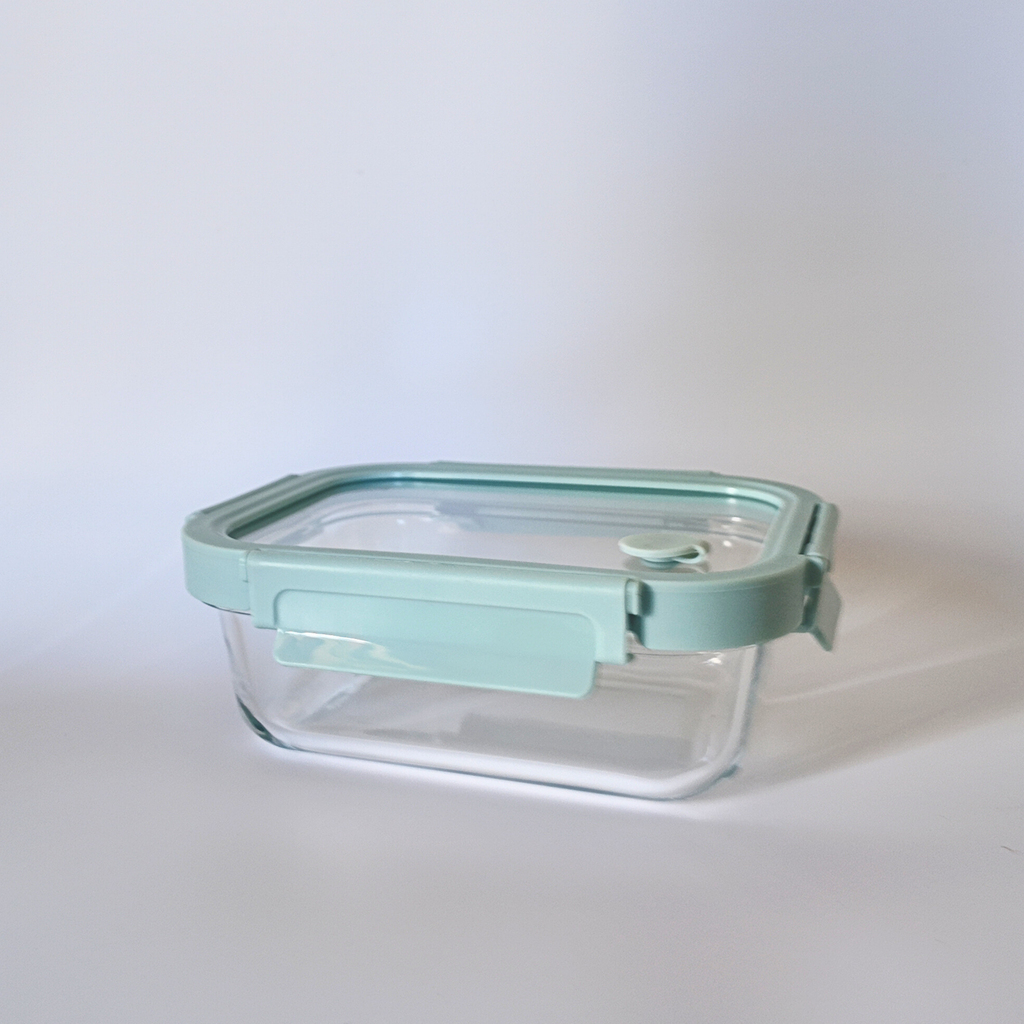 Aniko Rectangular Vented Glass Lid Container