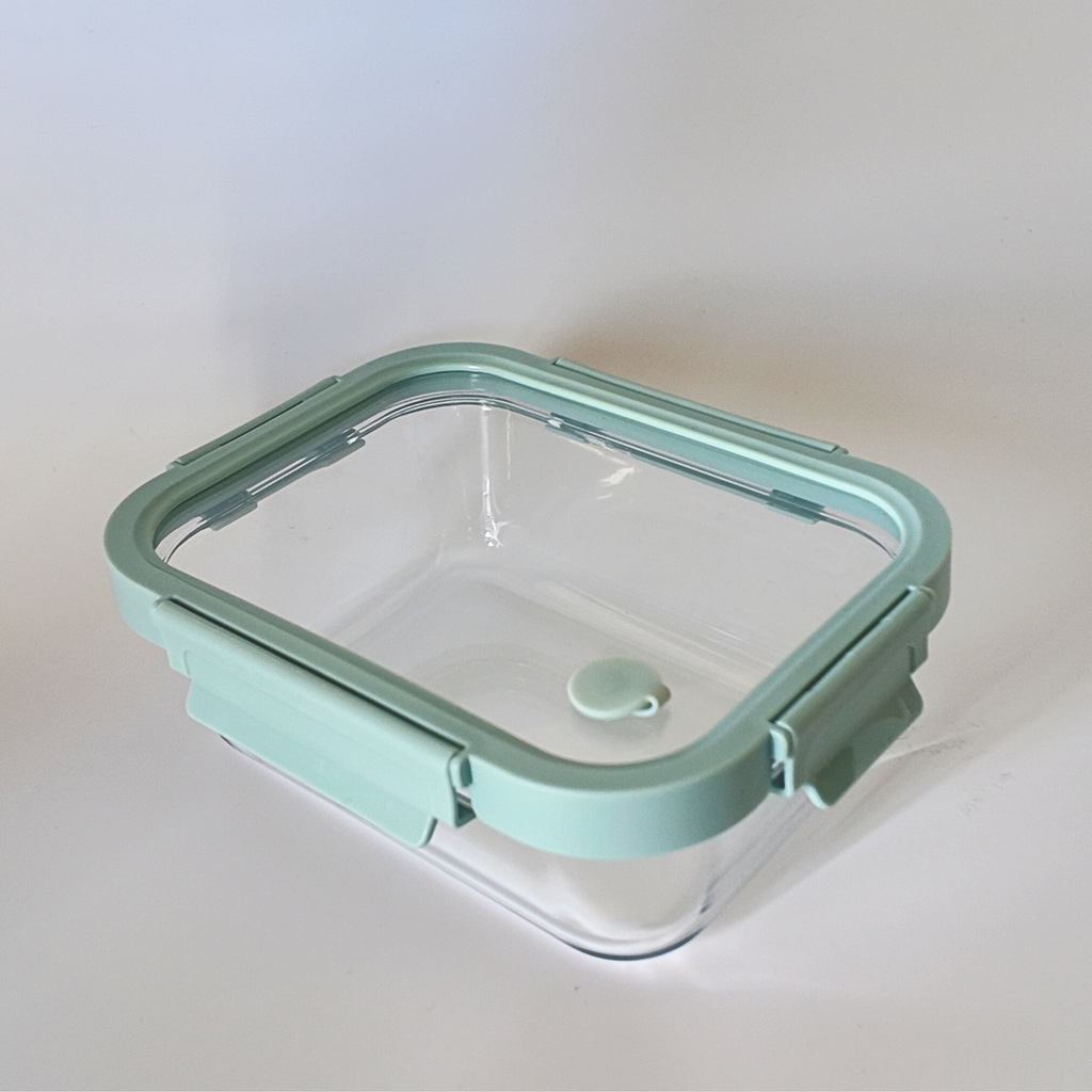 Aniko Rectangular Vented Glass Lid Container