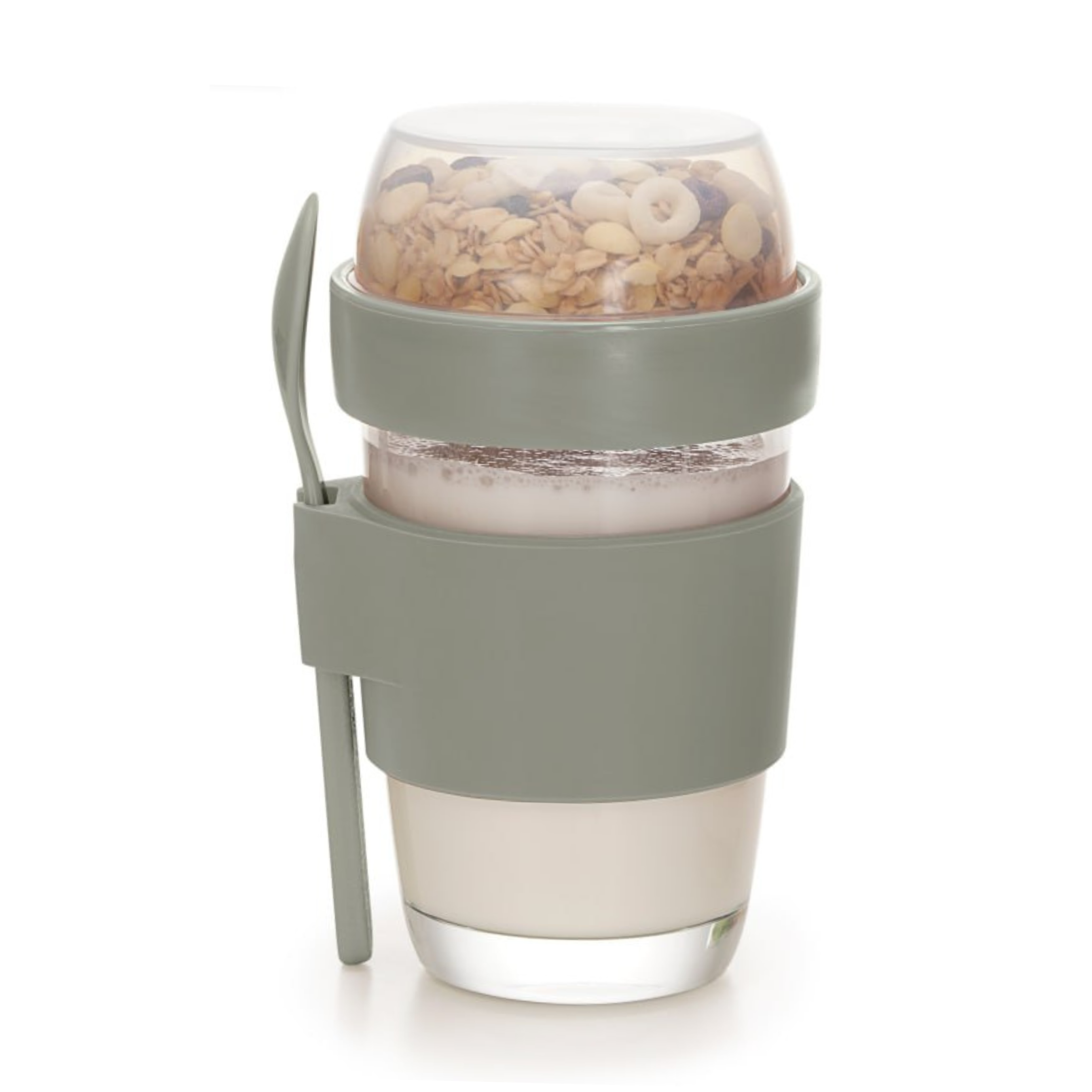 Ataru Glass Yoghurt Cup with Toppings Divider
