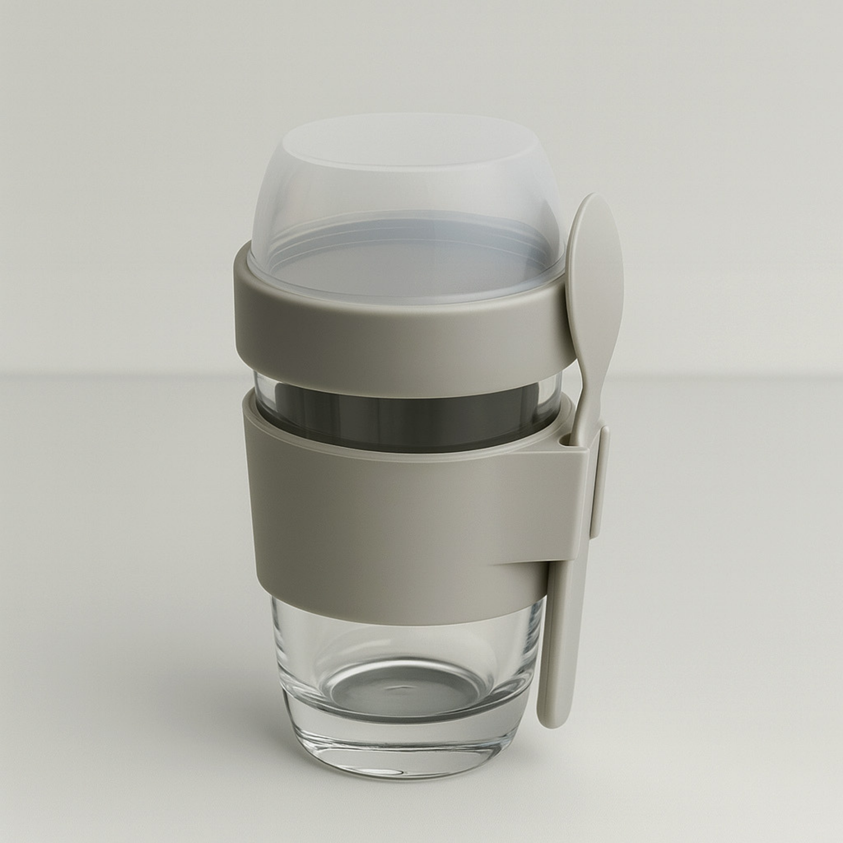 Ataru Glass Yoghurt Cup with Toppings Divider