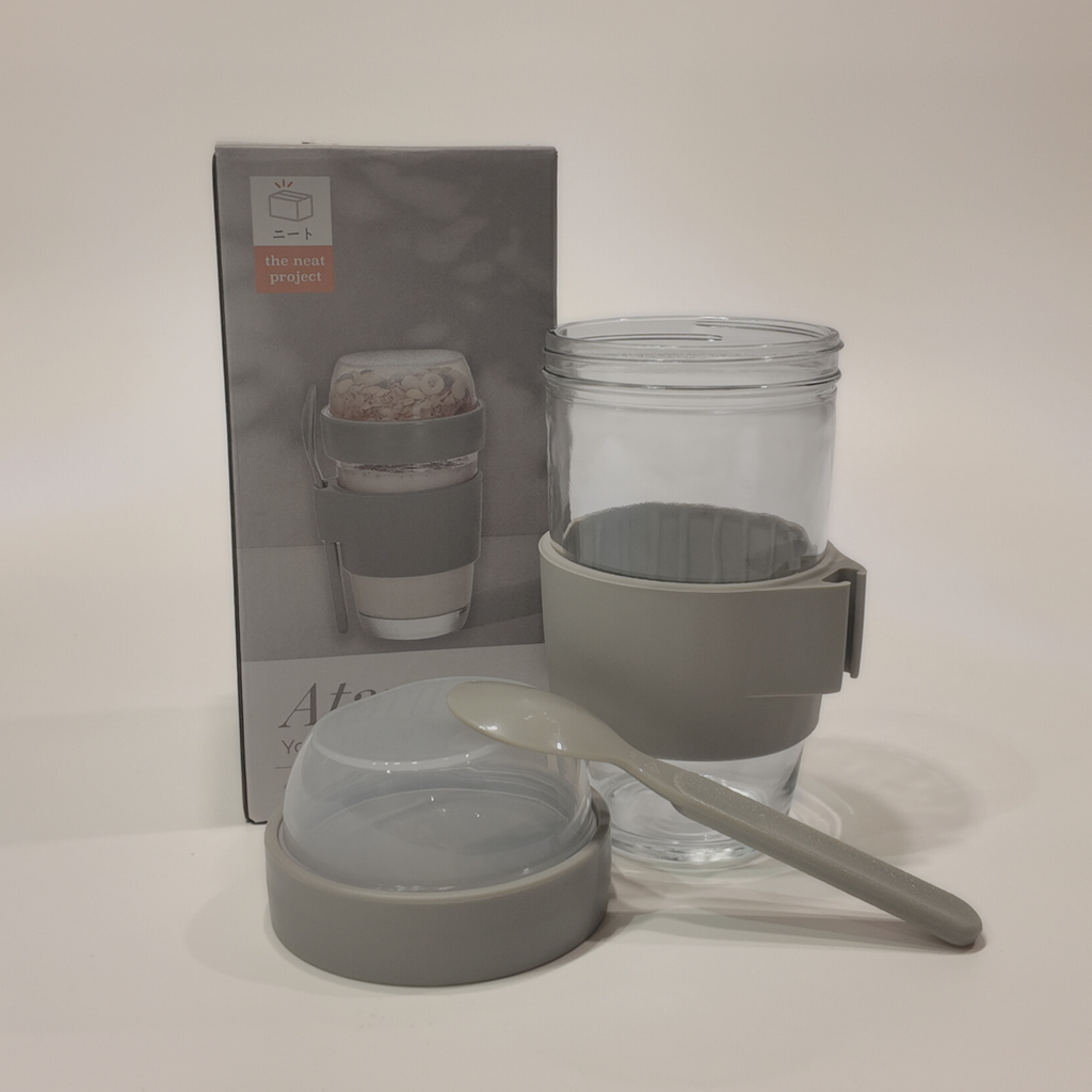Ataru Glass Yoghurt Cup with Toppings Divider
