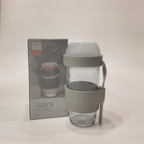Ataru Glass Yoghurt Cup with Toppings Divider