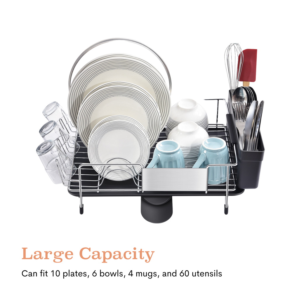 Rogu Stainless Steel Dish Rack with minimalist design