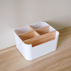 Sachi 5 Slots Storage Organizer with Wood Minimalist Design