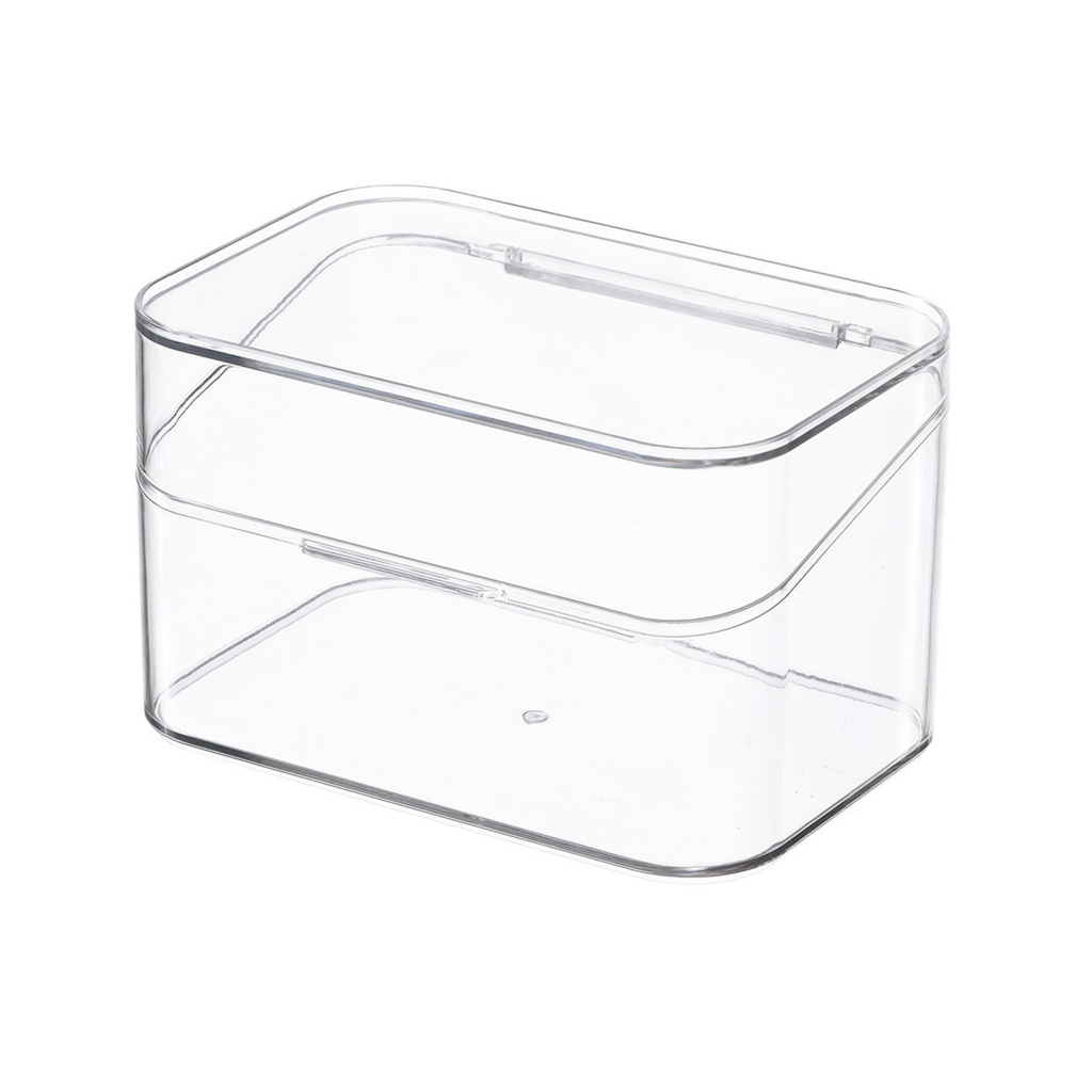 Sachi Clear Cosmetic Organizer Qtip Cotton Pads Storage