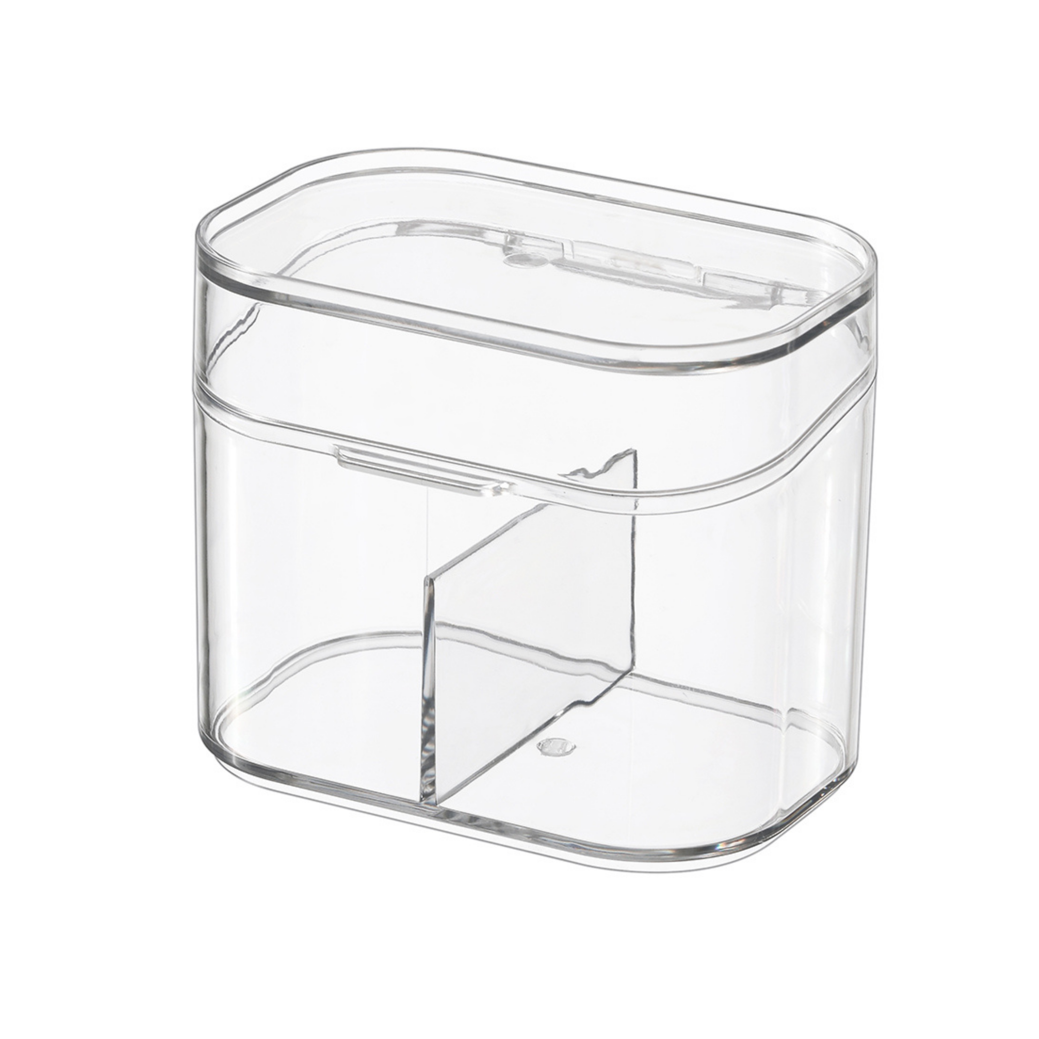 Sachi Clear Cosmetic Organizer Qtip Cotton Pads Storage
