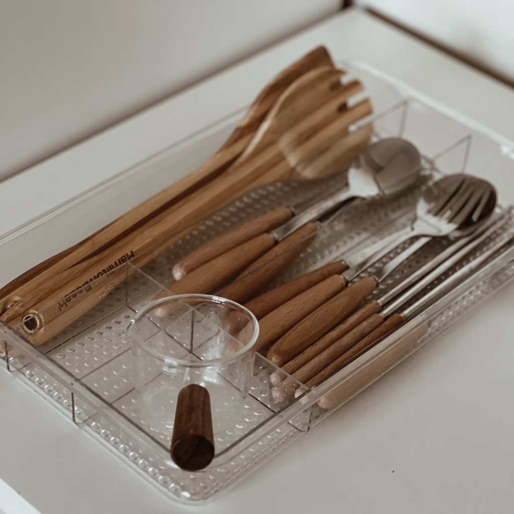 Sachi Clear Cutlery Organizer