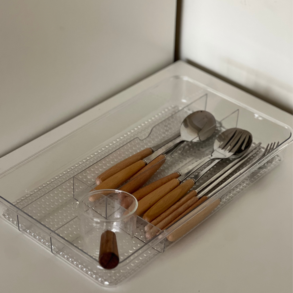 Sachi Clear Cutlery Organizer