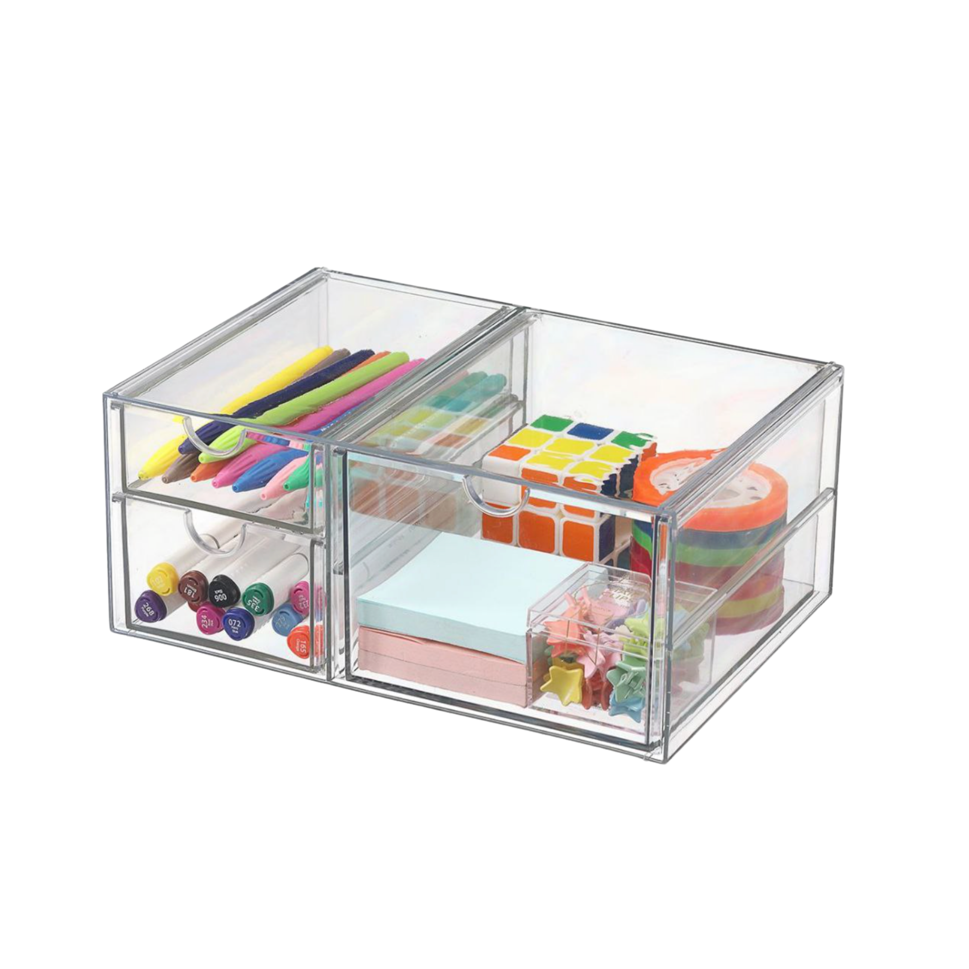 Sachi Clear Drawer Organizer (Horizontal) 3 Slots