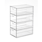 Sachi Clear Drawer Organizer (Vertical) 4 Slots