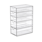 Sachi Clear Drawer Organizer (Vertical) 5 Slots