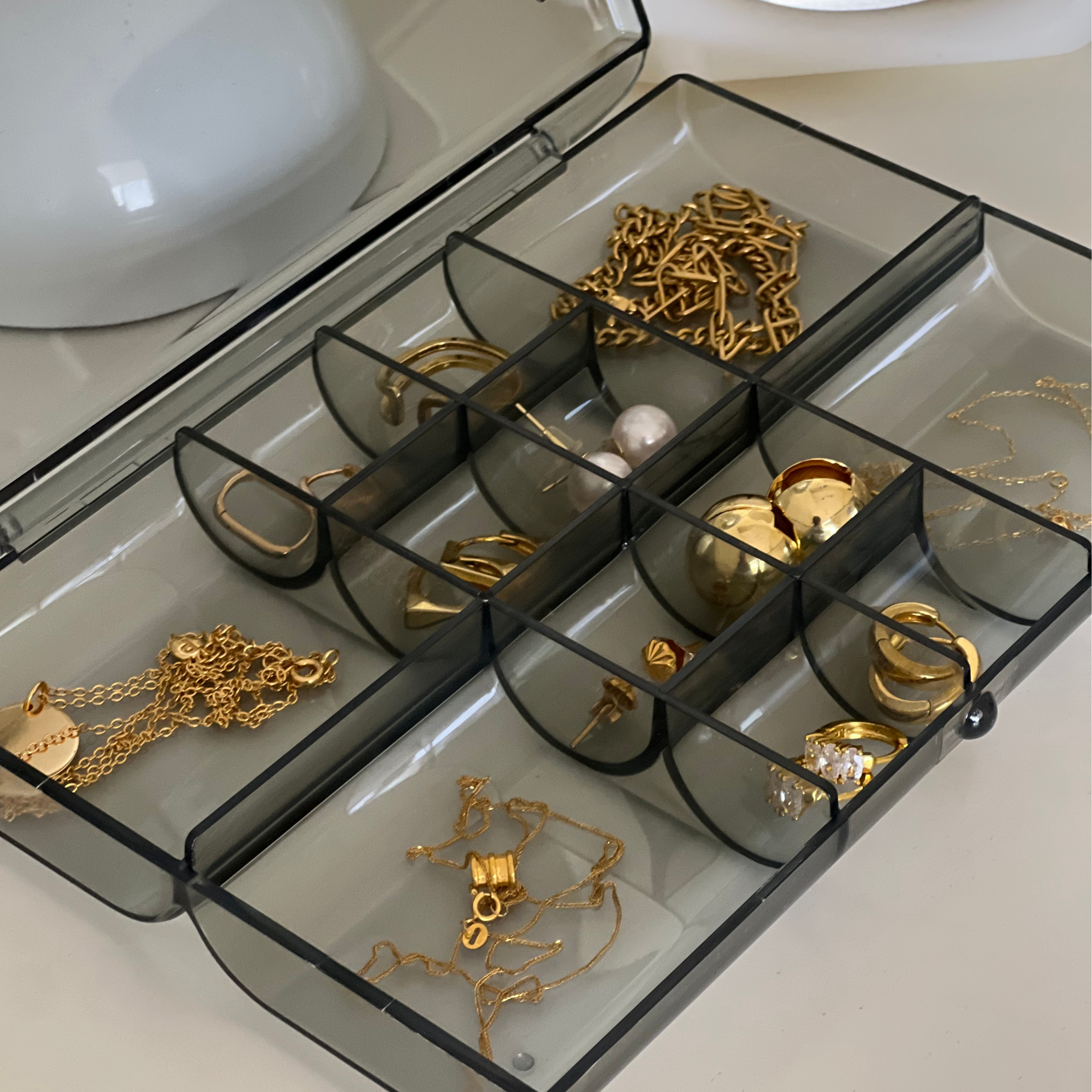 Sachi Clear Jewelry Box Organizer