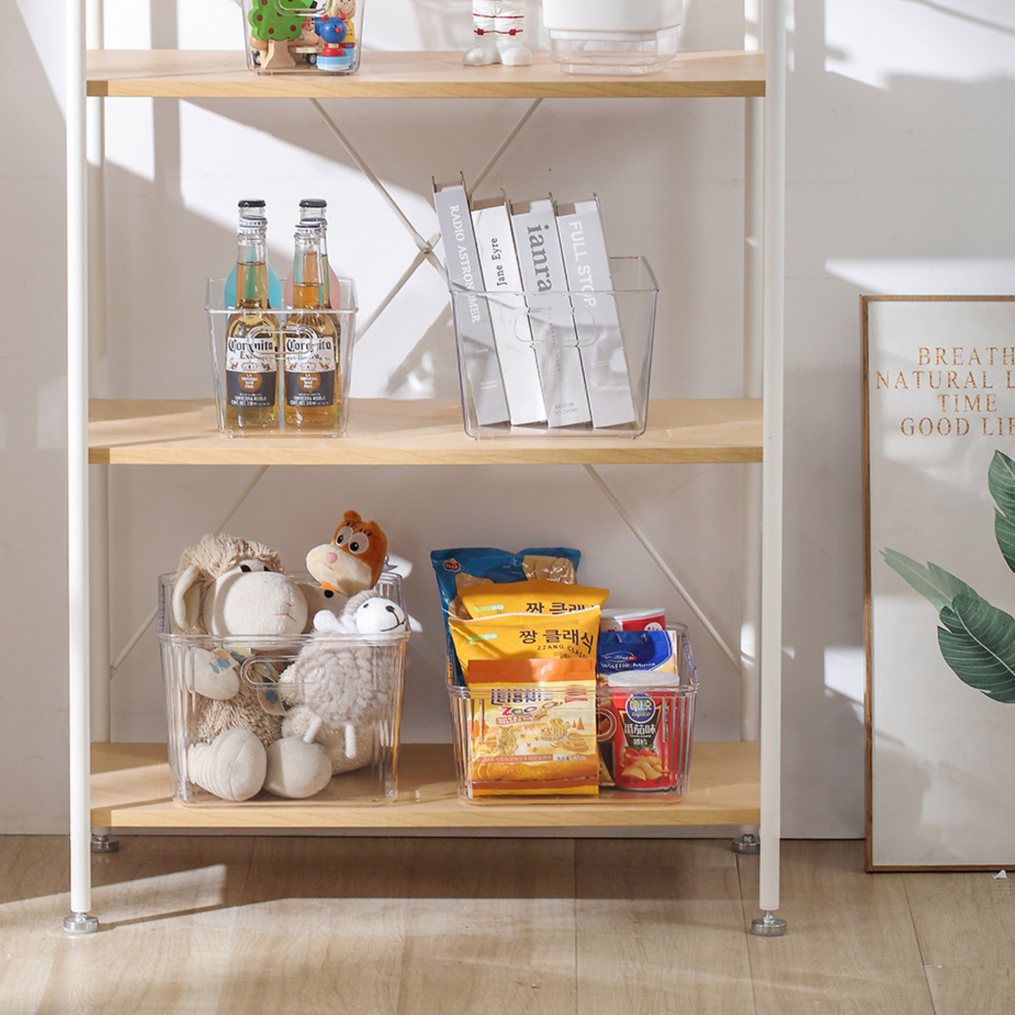 Sachi Clear Storage Bin with Lid