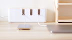 Sachi Electric Storage Organizer with Wood Minimalist Design