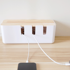 Sachi Electric Storage Organizer with Wood Minimalist Design