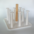 Sachi Metal Cup Holder with Wood Design