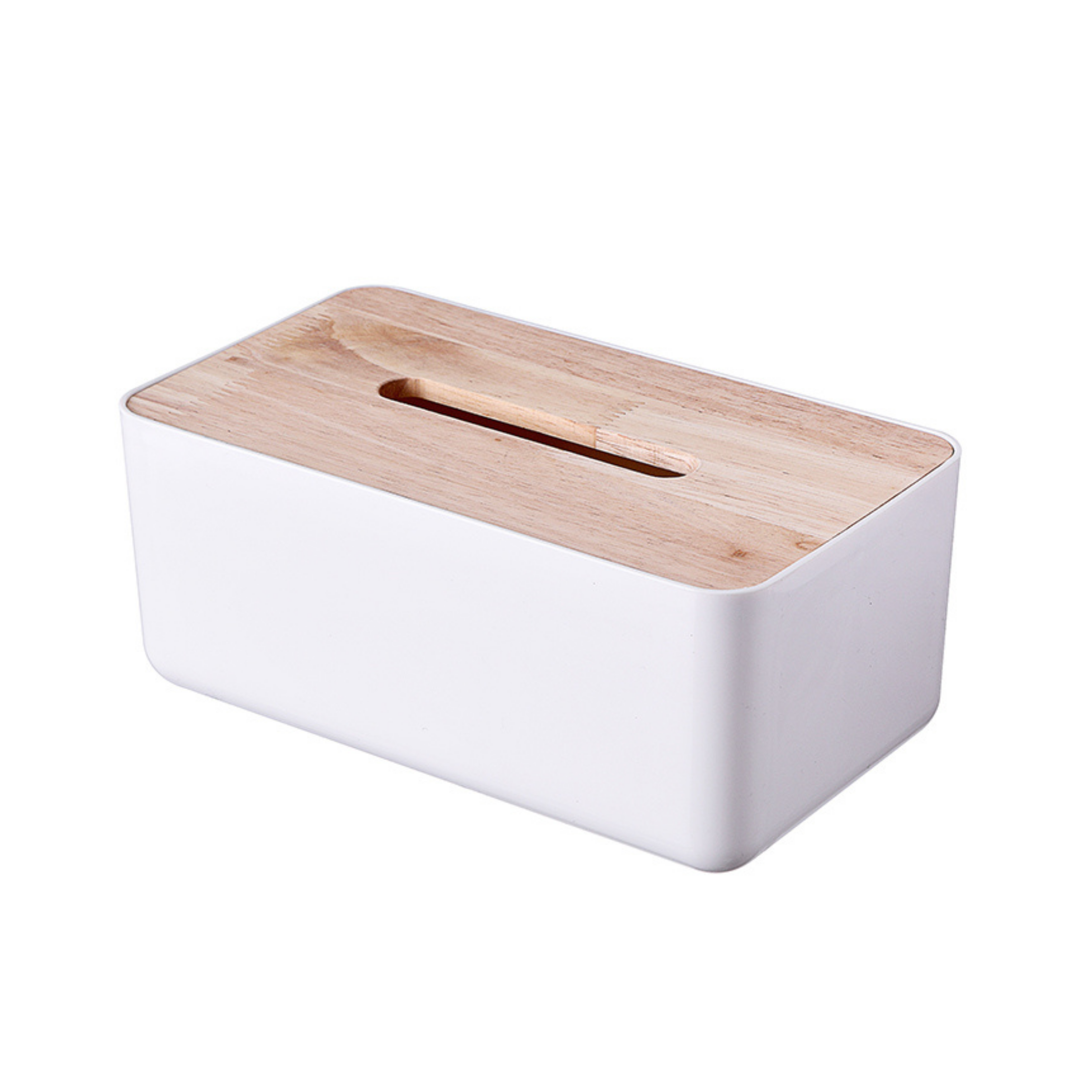 Sachi Rectangular Tissue Box with Wood Minimalist Design