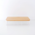 Sachi Stylish Jewelry Organizer with Mirror and Wood Cover