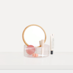 Sachi Stylish Jewelry Organizer with Mirror and Wood Cover