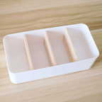 Sachi Stylish Storage Organizer with Wood Divider