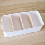 Sachi Stylish Storage Organizer with Wood Divider