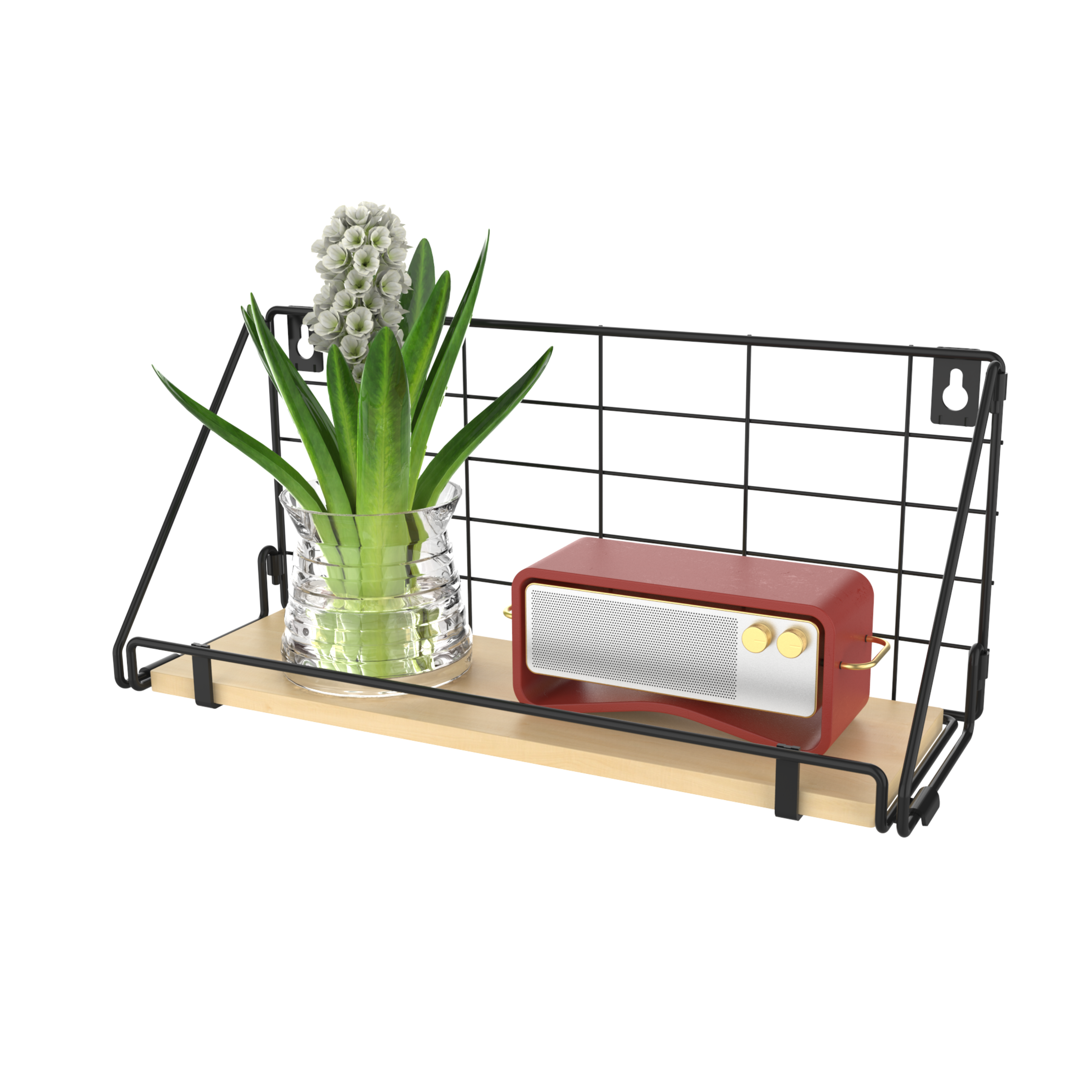 Sawaru Wall Mounted Storage Organizer Hanging Shelf