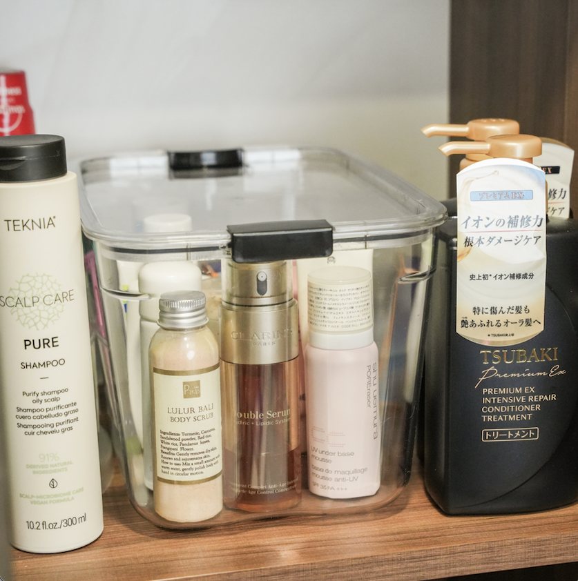 Sachi Clear Storage Bin with Lid