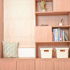 Sachi Beige Storage Basket with Lid