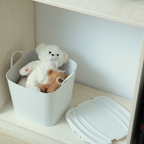 Shiro Bathroom Laundry Basket with Lid
