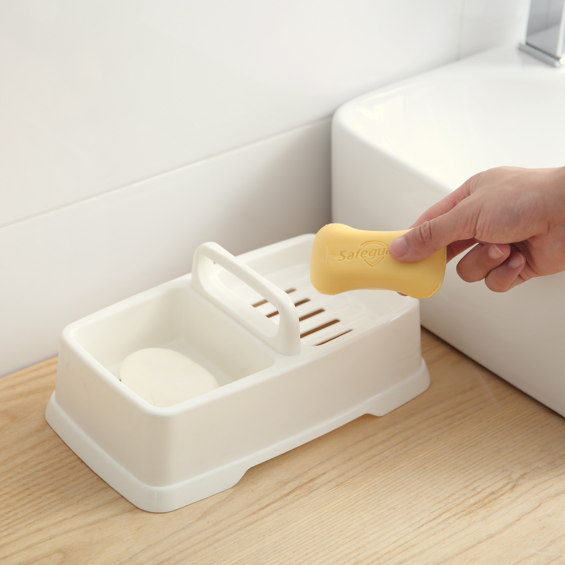 Shiro Bathroom Soap Holder with Handle