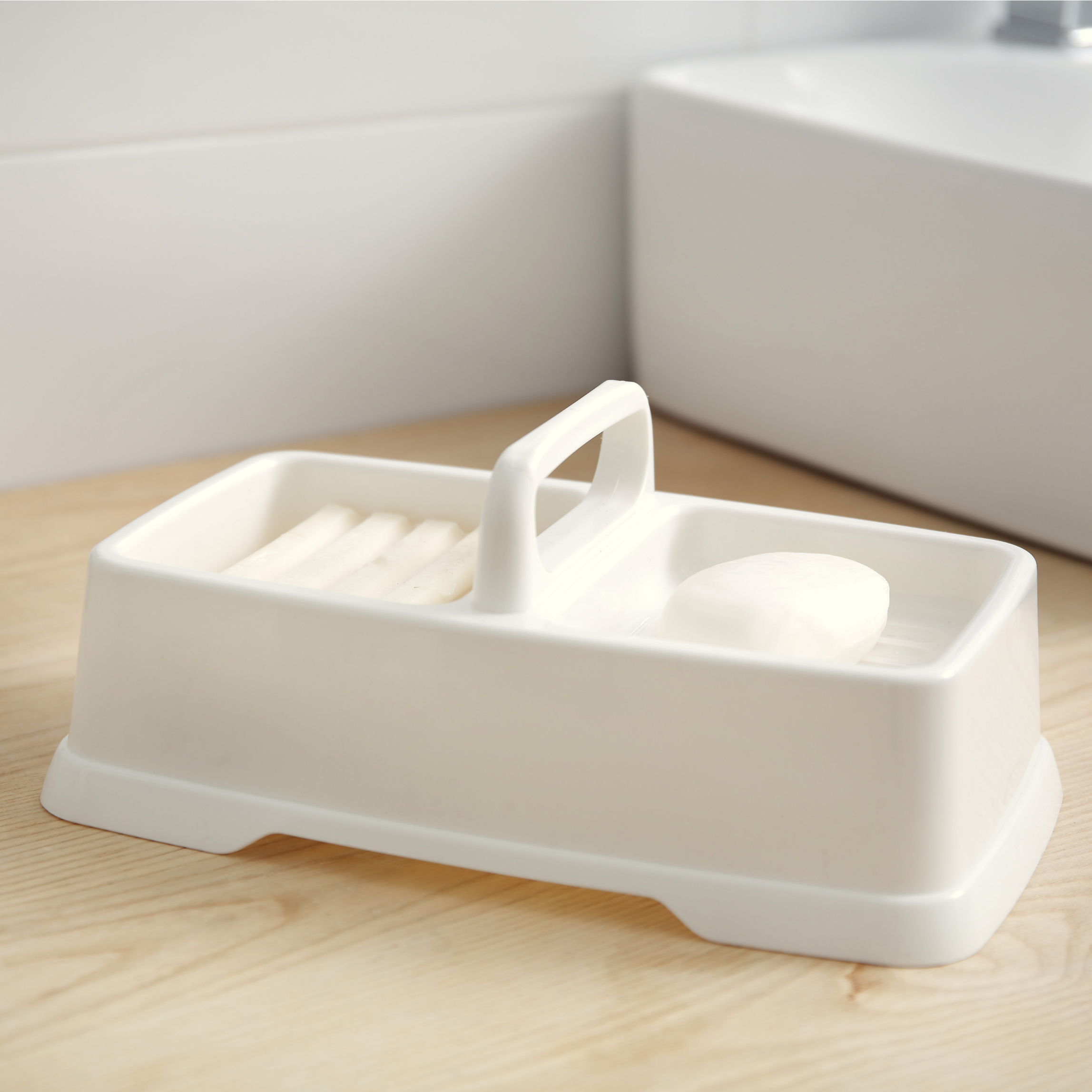 Shiro Bathroom Soap Holder with Handle