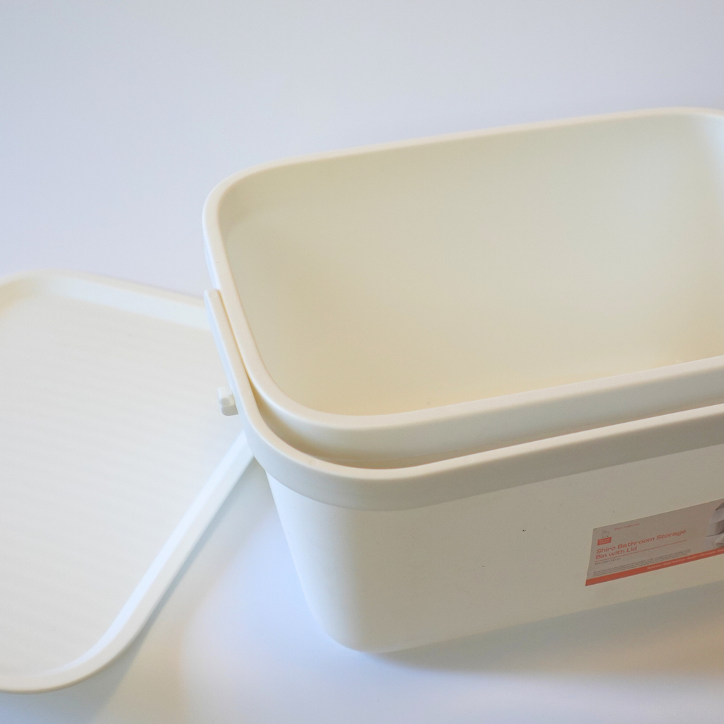 Shiro Bathroom Storage Bin with Lid