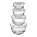 Shiro Patterned Salad Bowl Set Round