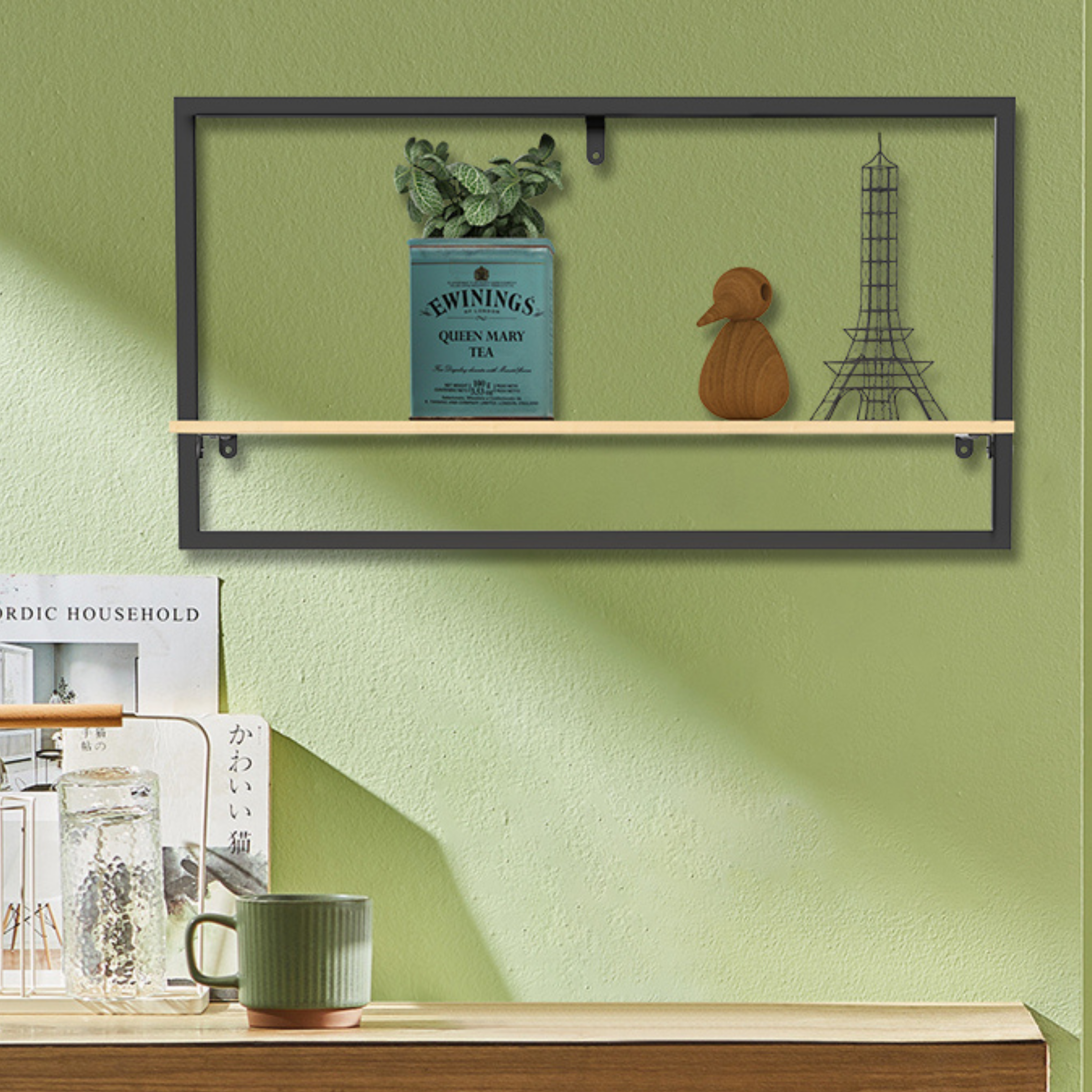 Soko Wall Mounted Storage Organizer Hanging Shelf