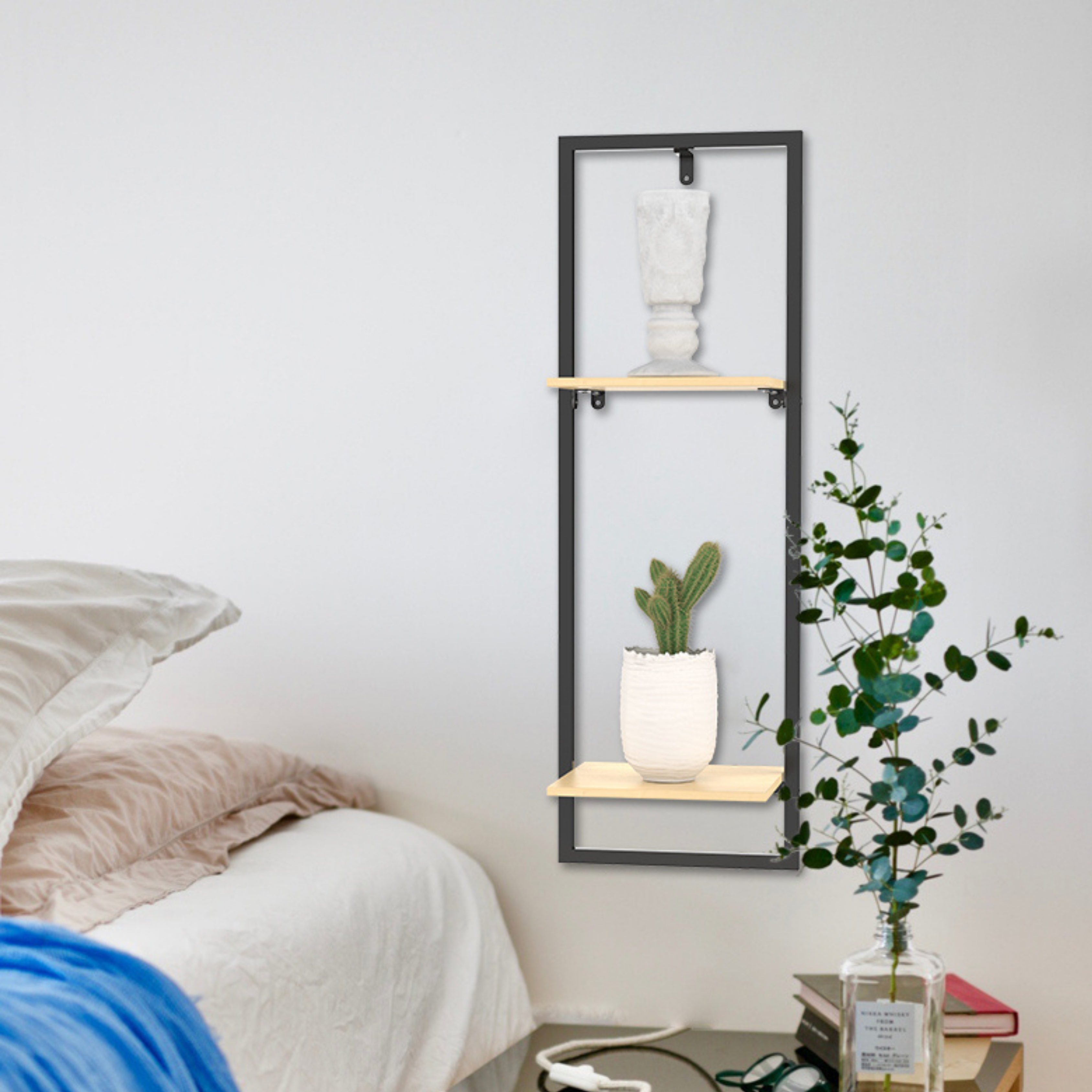 Suki Wall Mounted Storage Organizer Hanging Shelf