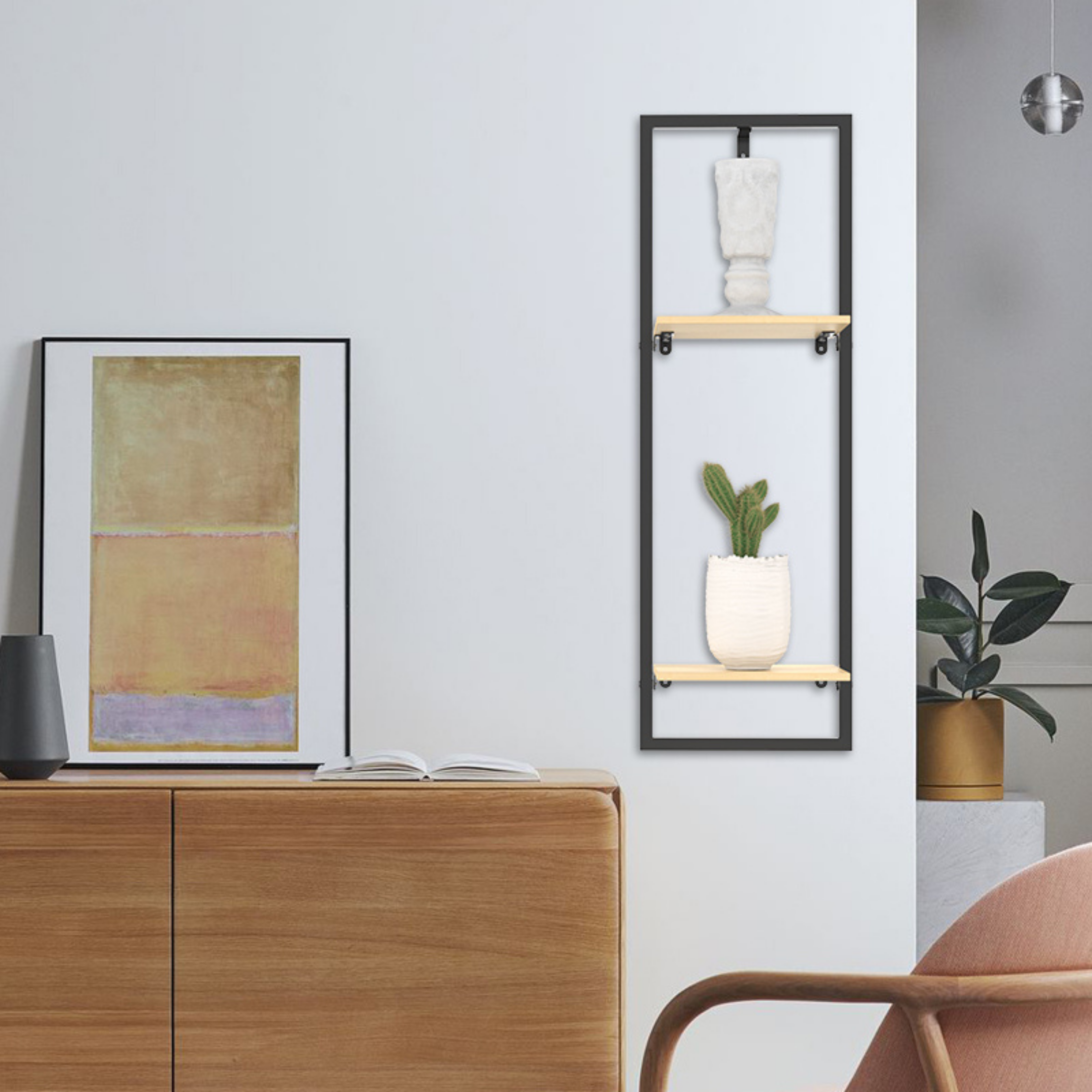 Suki Wall Mounted Storage Organizer Hanging Shelf